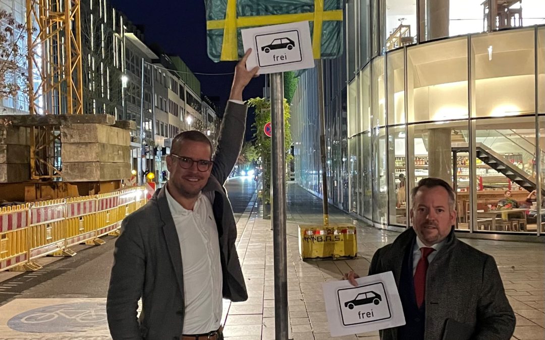 Zusatzschild soll Einzelhandel unterstützen